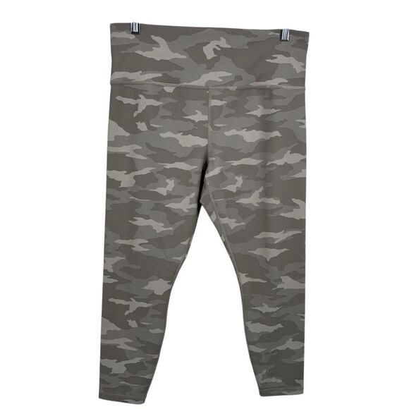 ATHLETA ELATION CAMO 7/8 TIGHT Leggings Taupe Size Large - Picture 1 of 8